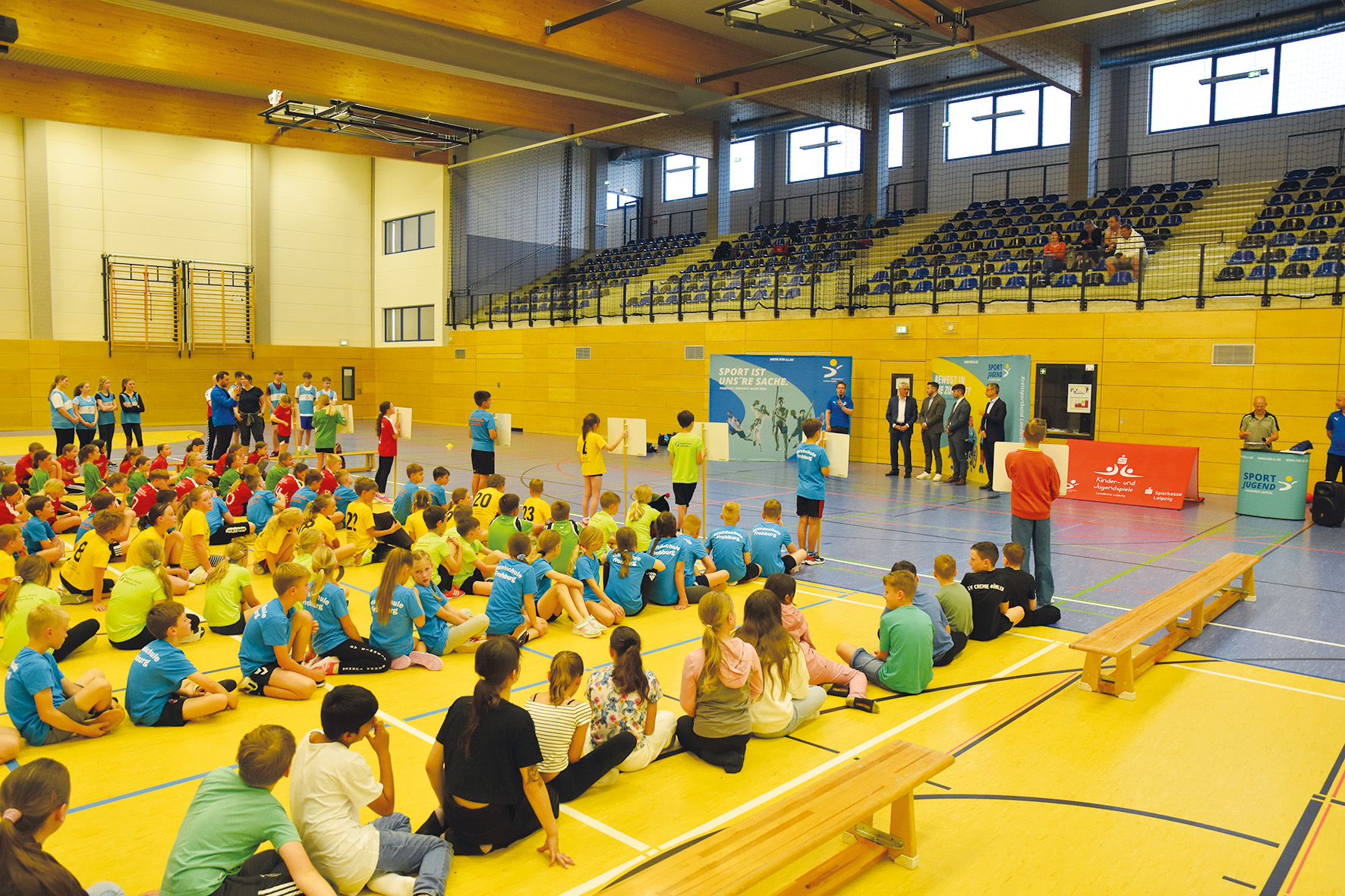 Eröffnung der Sparkassen Kinder- und Jugendspiele 2024 in Borna Sportbund